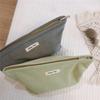 135 Solid Color Makeup Storage Pouch Wear-resistant Corduroy Toiletries Cosmetic Organizer Bag for Women and Teen Girls