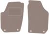 Beige Front Mats For: Skoda Fabia II Hatchback, Station Wagon (2007-2014)