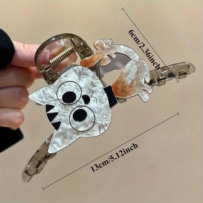 Acrylic Cat Hair Claw Clips Cute Kitten Design Hair Accessories for Women Girls Strong Hold Fashion Hair Clamps Thick Thin Hair