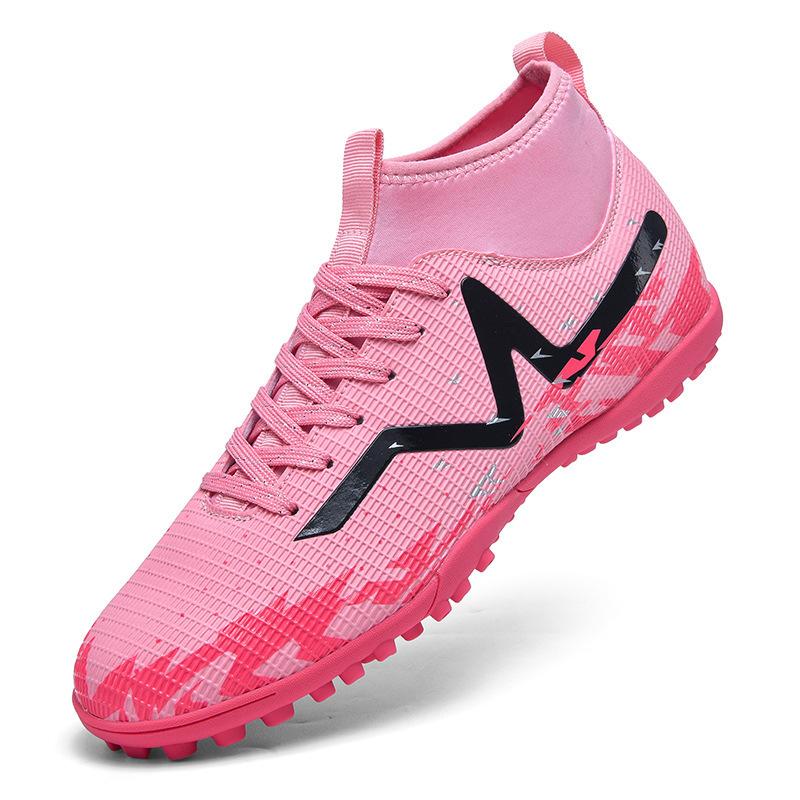 Football Shoes Men's Autumn High Top Spikes Broken Nails Student Children Boys Professional Training 2025