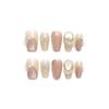 10pcs/set Purely Handmade Wearable Nails Removable Nail Art French Simple False Nails Finished Long and Short Nails