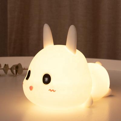 Bunny Nightlight Color Changing Bedroom Light Gift Soft Desk Lamp Nursery Led Silicone Night Light For Children