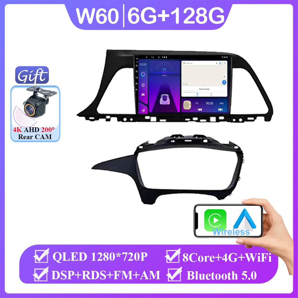 Android 14 For Hyundai Sonata 7 LF 2014 2015 2016 2017-2020 Auto Radio Stereo Video Player GPS Navigation Multimedia No 2din DVD