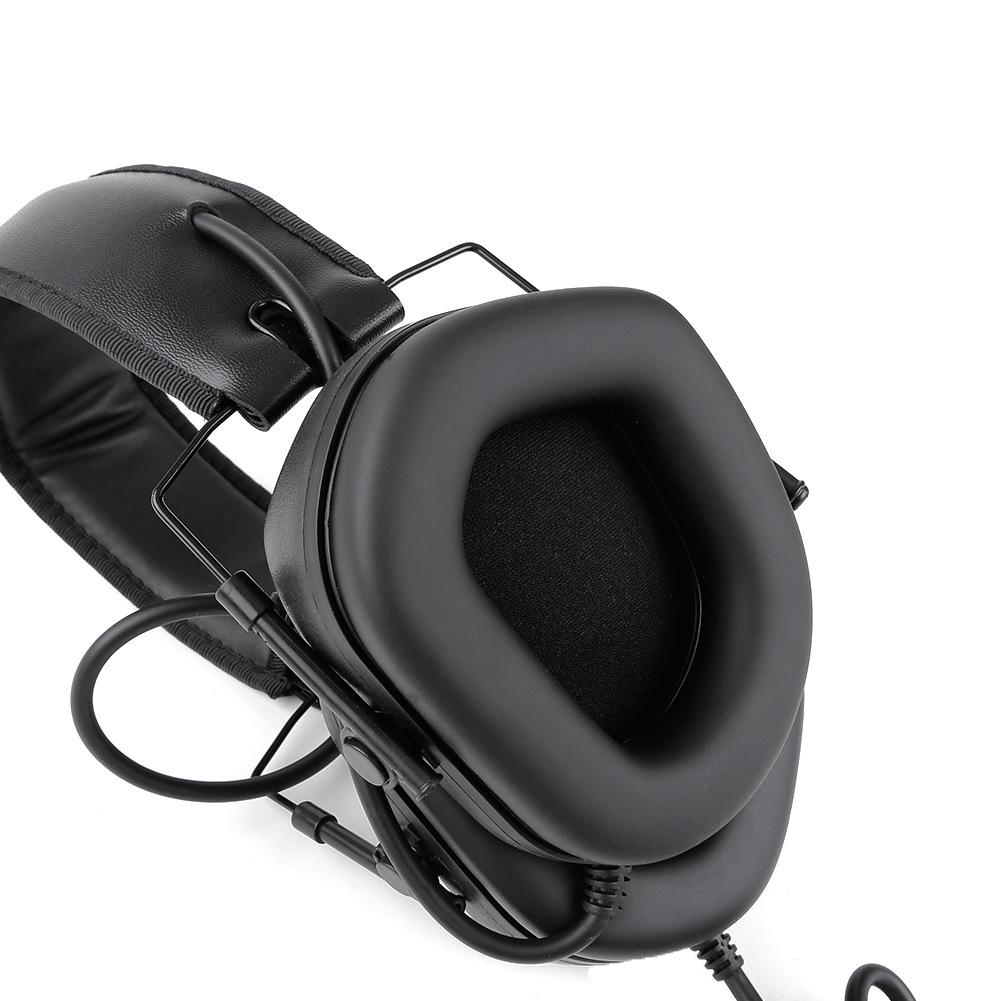 5th Gen Chip Tactical Headset HD-09 Over-Ear Pickup Noise Cancelling Headphones ABS+Sound Insulation Cotton Outdoor Shooting Hunting Military