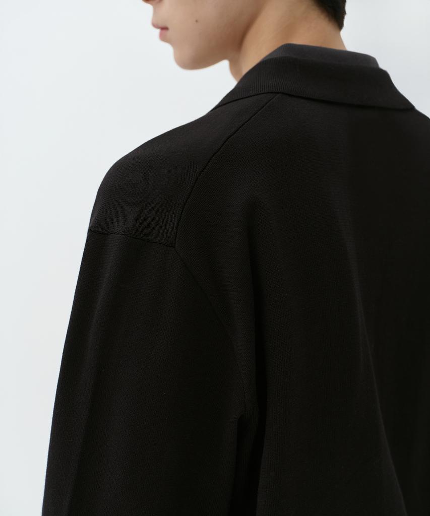 Musinsa Standard Washable Supima Cotton Collared Cardigan [Black]