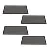 4 Stück Magnetische Bodenregister-Lüftungsgitterabdeckungen 5,5x12 Zoll Magnet PVC-Lüftungsgitternetz für Wand Decke Boden zum Auffangen von Schmutz Haaren