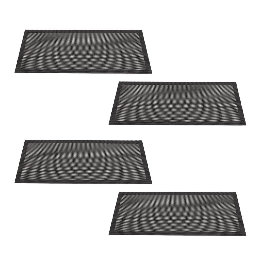4 Stück Magnetische Bodenregister-Lüftungsgitterabdeckungen 5,5x12 Zoll Magnet PVC-Lüftungsgitternetz für Wand Decke Boden zum Auffangen von Schmutz Haaren