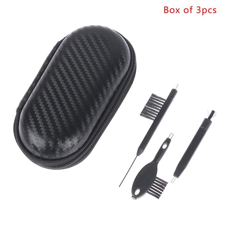 3Pcs/Set Hearing Aid Cleaning Kit Ventilation Rods Screwdrivers Brush Vent Cleaner Wire Magne Wax Loop Tools Set