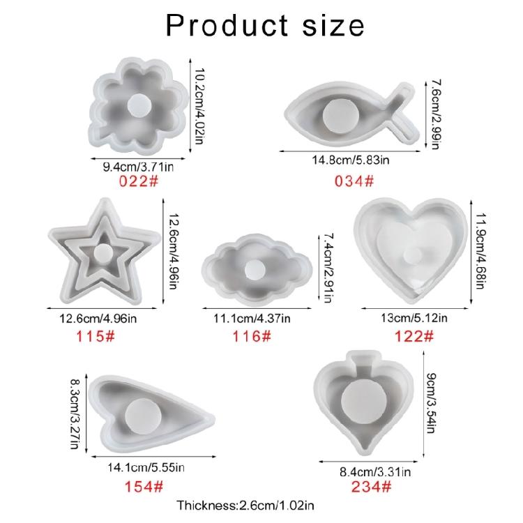 Candle Base Gypsum Mould Personalized Candle Holder Mold Irregular Shape Ornament Making Mould Practical Jewelry Tool