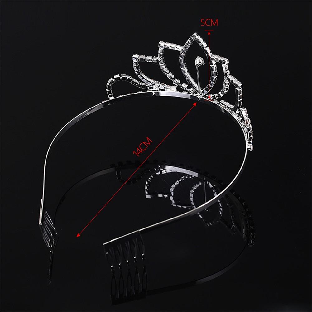Hair Hoop Headband for Women Crystal Crown Tiara Hairband Princess Headdress
