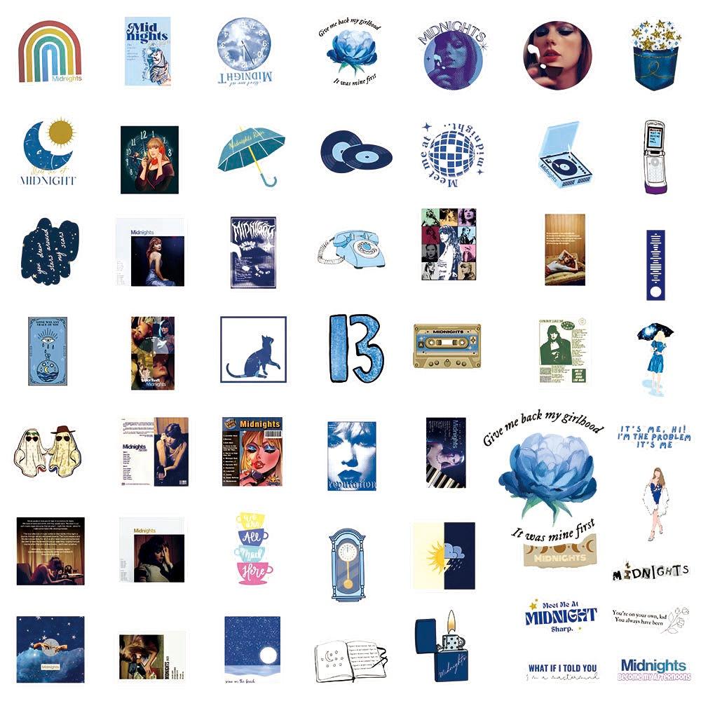 50 Stück Taylor Swift Neues Album Aufkleber Wasserdicht Wiederverwendbar Graffiti Dekor