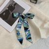 Long silk scarf, new thin and narrow decorative scarf, multi-purpose headscarf, headband, hair tie, bag streamer, gift box strap.
