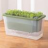 Self Watering Planter Plastic Flowerpot with Reservoir Easy Refill Plant Pot with Wick Ropes for Succulents Scallions Balcony Windowsill Gardening