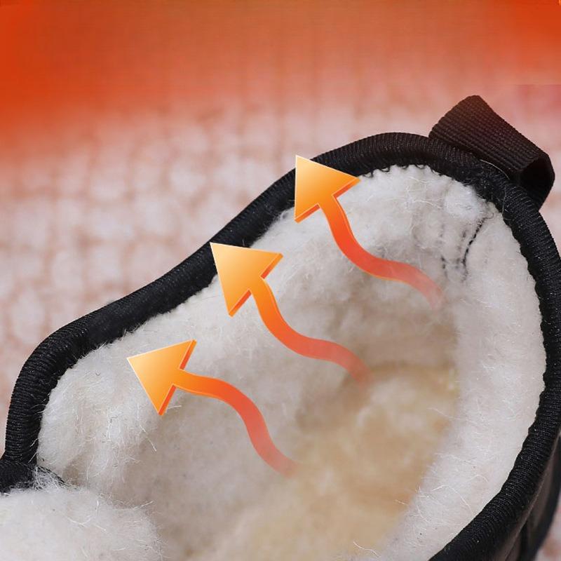 New Women's Cotton Shoes, Soft-soled Anti-slip Shoes, Fleece and Thickened Warm Cotton Boots