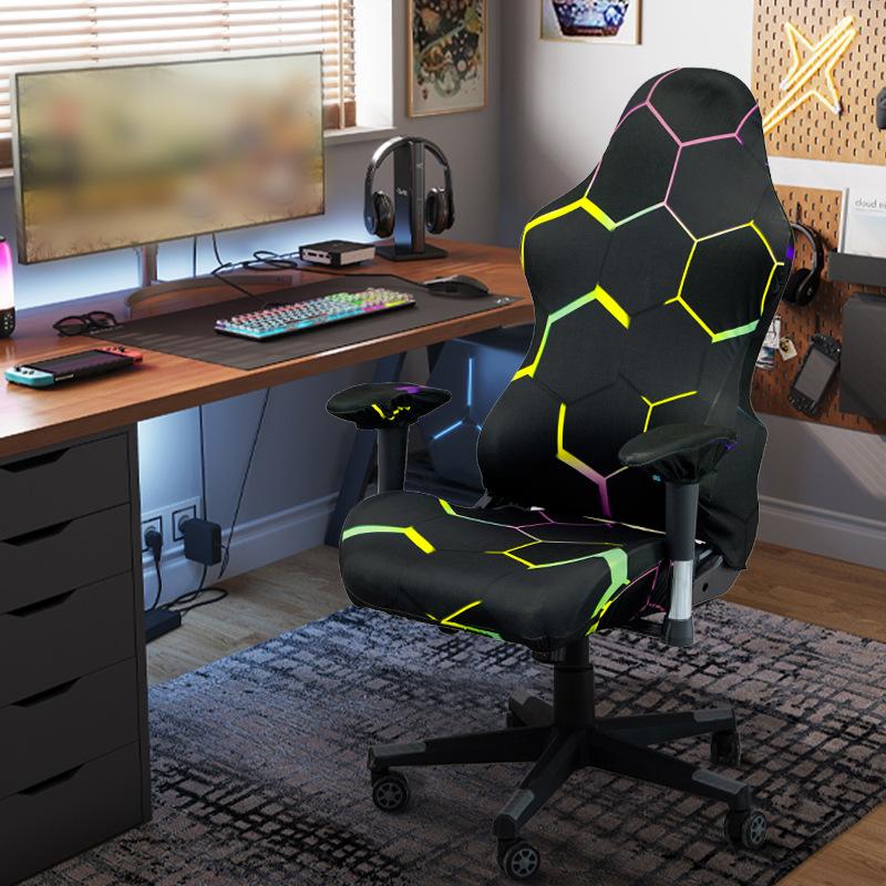 

Новые принты Игровое кресло Чехол на сиденье Эластичный Молочный шелк Водо- и электроустойчивый Чехол для соревновательного кресла Hogar 4 шт./компл. 4 pieces a set