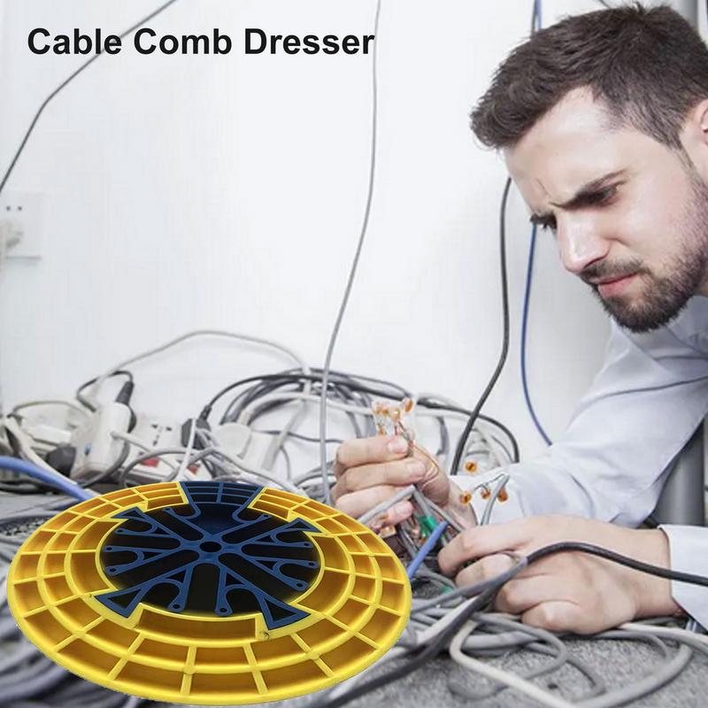 Cable Comb Tool Network Carding Device Cable Comb Cable Dresser Bundler Organizing Tool Ethernet Comb Cable Management Gadgets