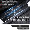 CKU5 Car Door Sill Protector Stickers Carbon Threshold Strip Interior For Lexus CT ES GS NX IS250 CT200h IS300h ES300h RX400h NX30
