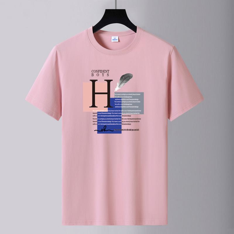 2025 Sommer Herren Baumwoll Rundhals Grafik T-Shirt - Lockere Passform, Jugendmode, Alleskönner, Große Größe