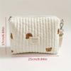1pc Embroidered Diaper Bag For, Reusable Stroller Organizer with Wet/Dry Compartment, Portable Zipper Pouch for Moms