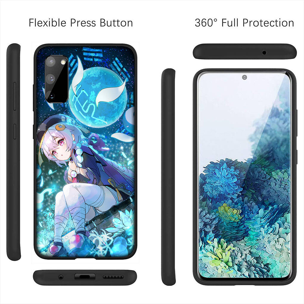 For Samsung Galaxy S25 S24 S23 S22 Ultra FE Plus A37 A57 A56 A55 A06 A16 A15 A36 A26 A35 A05 A25 A54 A34 S9 Phone Case Genshin Impact Razor QiQi Cover