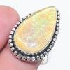 Natural Yellow Triplet Opal 925 Sterling Silver Jewelry Ring Size 8 N5G49