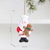 2026 Christmas Gingerbread Man & Santa Claus Resin Ornament for Home & Tree Decoration