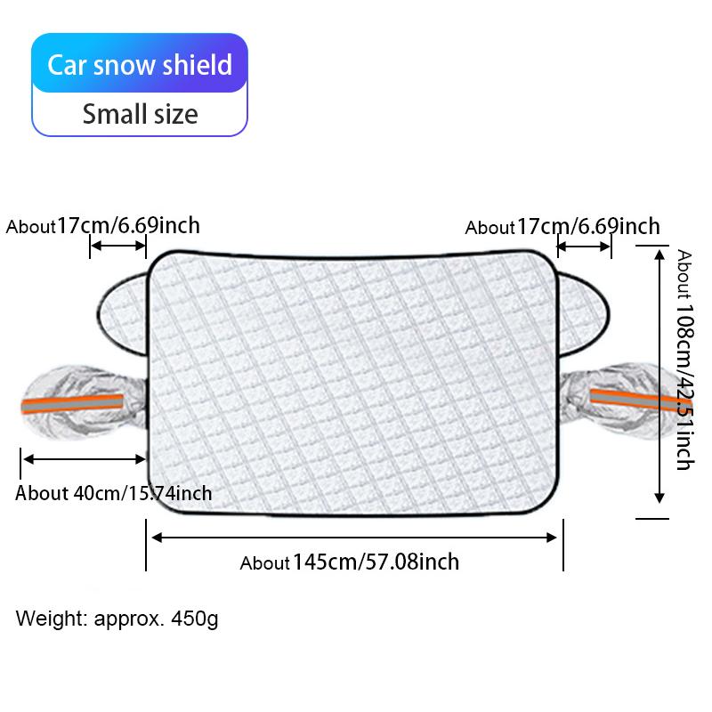 SEAMETAL 5 Magnets Car Snow Cover Frost Protection Windshield Cover Universal for Suv Sedan
