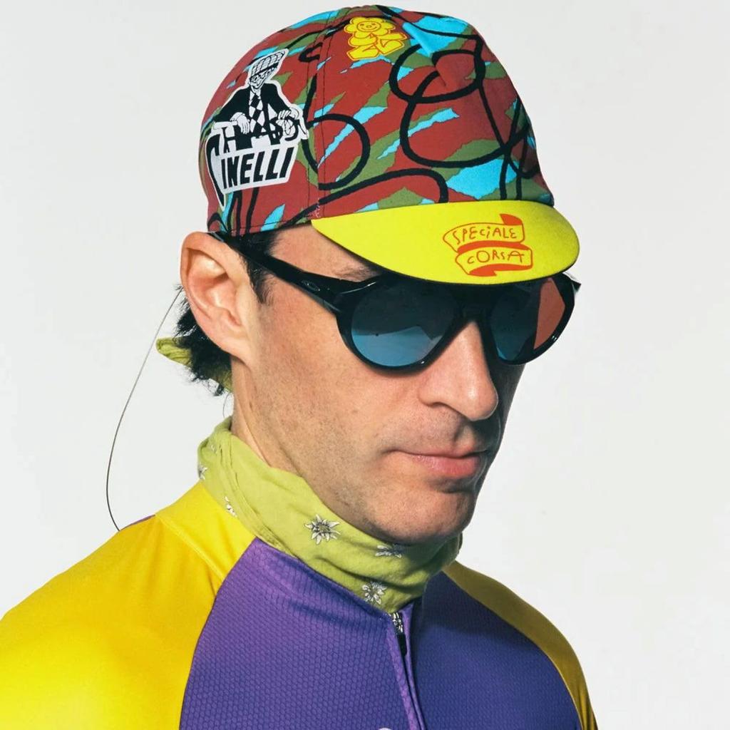 Gruppo Cinelli Speciale Corsa Braulio A1CP1SPCBRN00 Cap, Yellow,