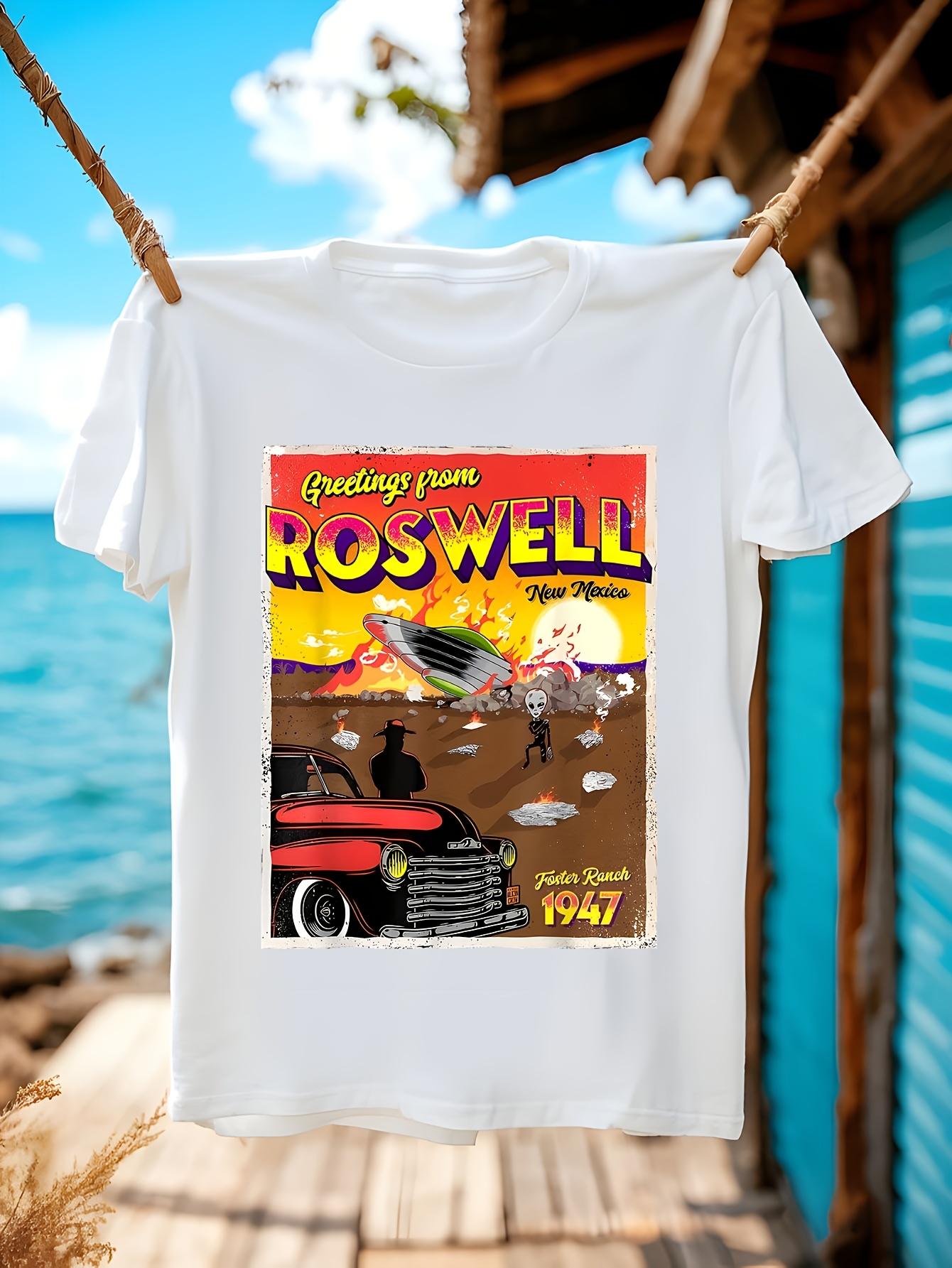 Vintage 1947 Roswell UFO Crash Landing Graphic Tee Going ... XXL
