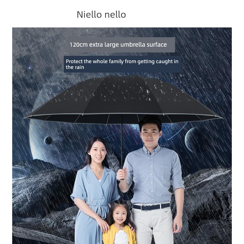 Full-Automatic Reverse Umbrella Foldable Men's and Women's Large Double Business Reinforcement Rain and Rain Dual-Use Car Wind-Resistant Solid