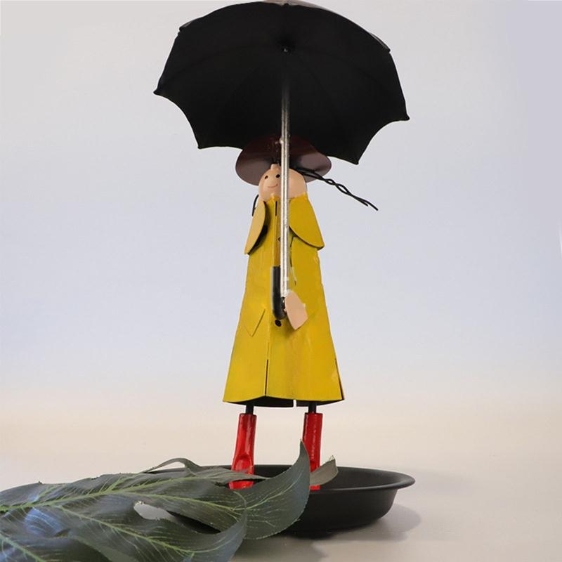 Creative Metal Bird Feeder Anti Rust Durable Hanging Birdfeeder for Wild Birds Backyard Garden Cute Cartoon Bird Fee