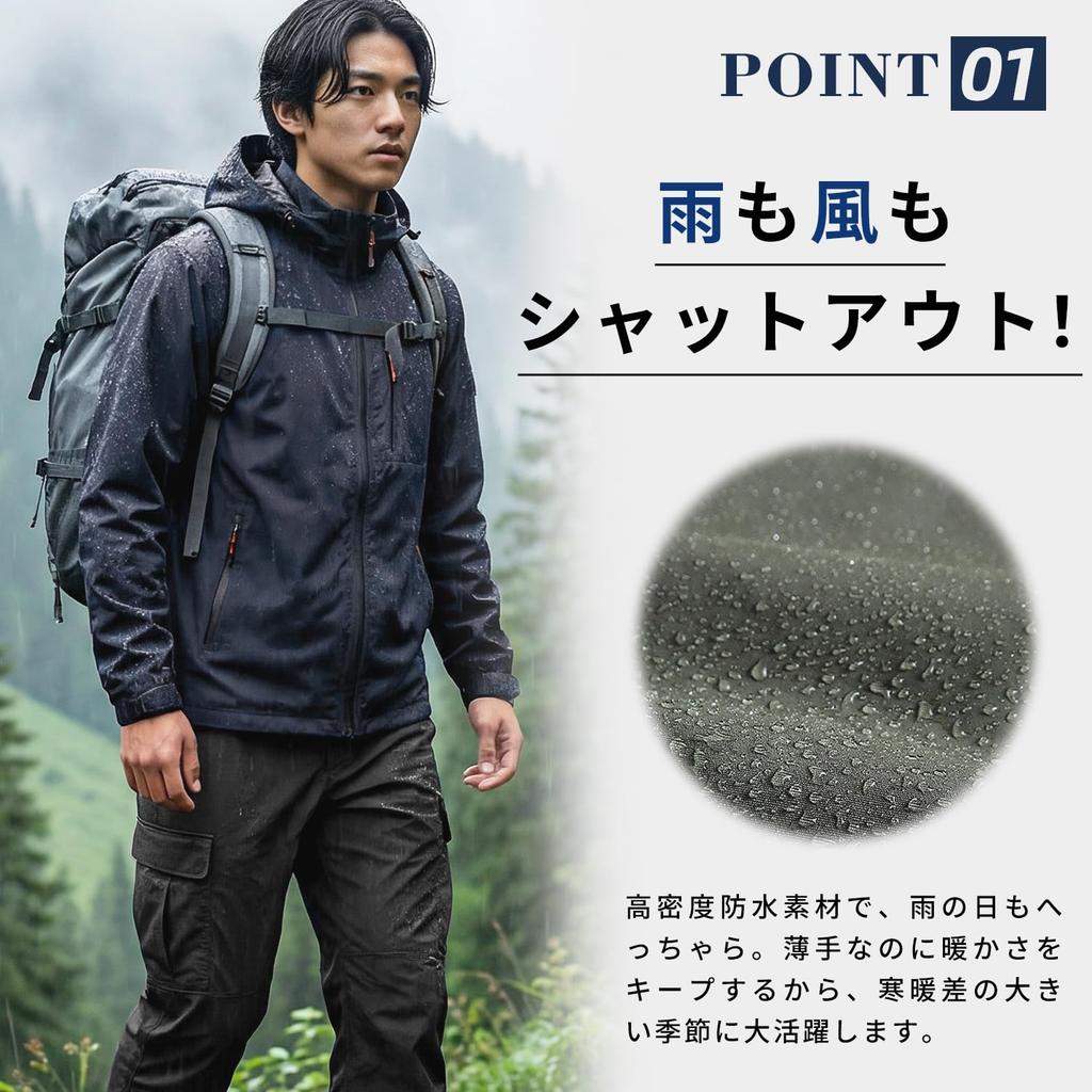 Mountain Parka Jacket Coat Light Outerwear Windbreaker Water Repellent Windproof Outdoor Abrasion Resistant Lightweight Solid Color Plus Sizes Camping
