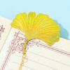 4Pcs Fall Leaves Themed Metal Bookmarks with Chain Pendant Books Page Marker Reading Aid for Book Lover Readers Writers