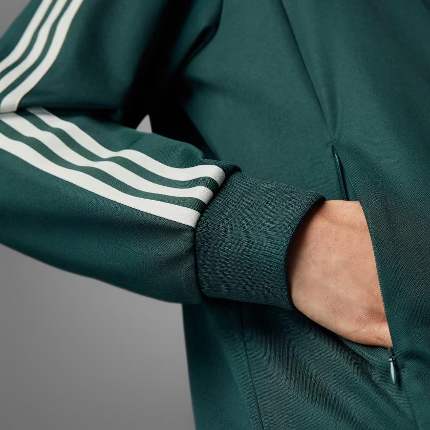 adidas Bayern Munich Side Stripe Vintage Stand Collar Sports Casual Long Sleeve Jacket Men Jacket Shadow-Green IT4130
