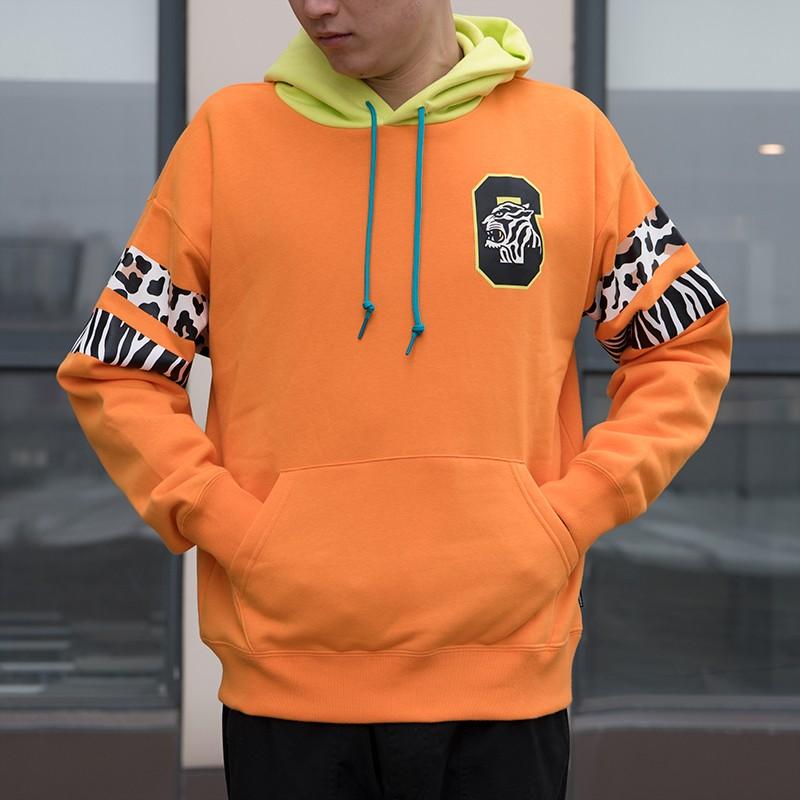 Converse Sweatshirts Men's Orange Hooded Moderate Regular 10017494-A01