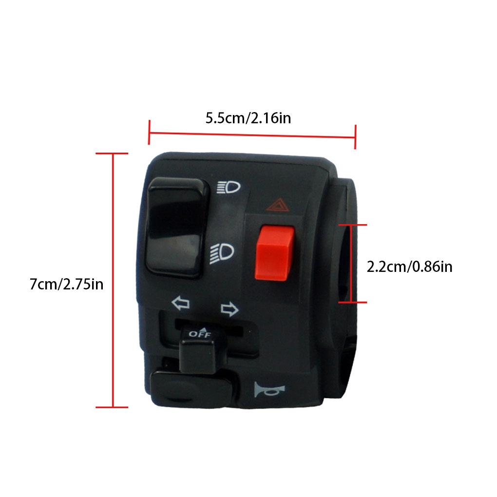 Motorcycle Switch Motorbike Speaker Button Signal Light Controller Electric Start Handlebar Spare Parts Assembled