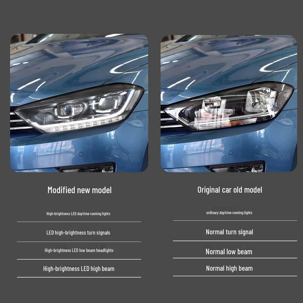 LED Retrofit Kit: Headlights, Daytime Running Lights & Sequential Turn Signals for 2016-2018 VW Golf Sportsvan.