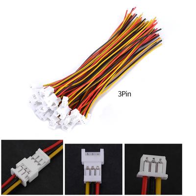 20 Sets Pack  JST 1.25MM 2 Pin/3 Pin Male&Female Connector Plug with Wires Cables JST 2P Connector JST1.25 JST 3P Connector