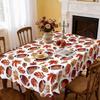 Thanksgiving Tablecloth Autumn Pumpkin Exquisite Polyester Printed Tablecloth OilProof And AntiFouling Holiday Decorative Table Cloth