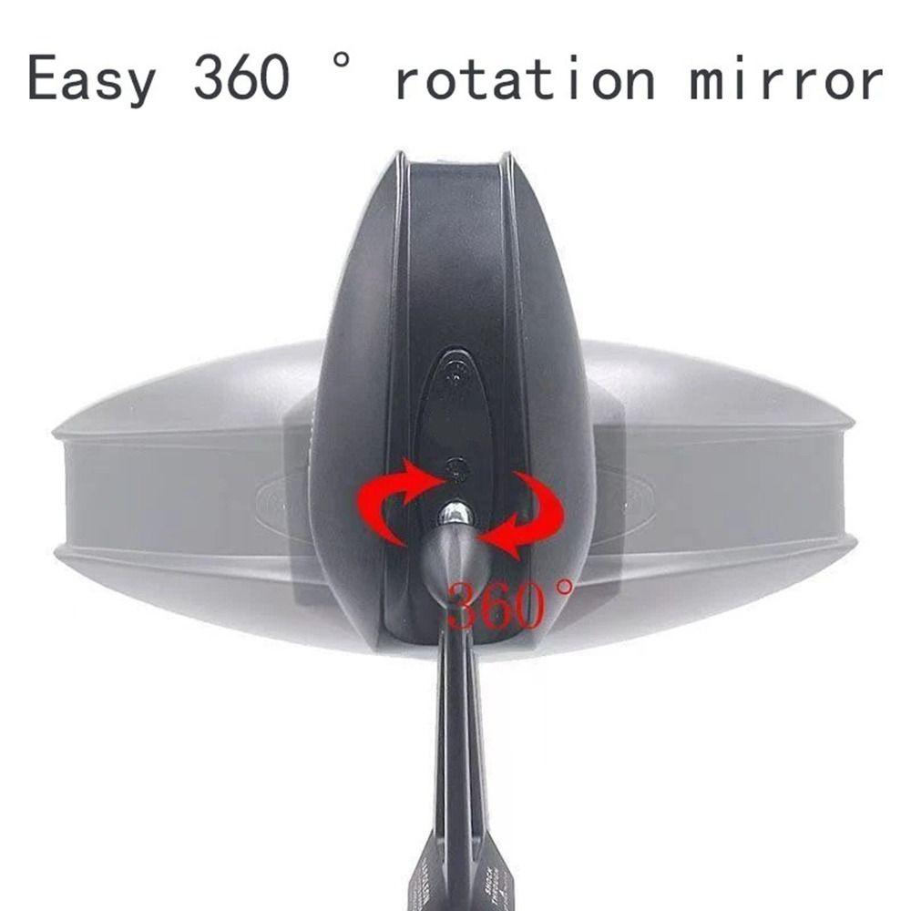 1 Pair Aluminum Zinc Zinc Alloy Motorcycle Side Mirror Angle Adjustable Handlebar Mirrors  for Scooter
