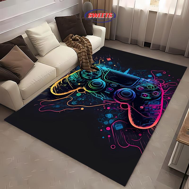 Druk 3D Kontroler do Gier Dywan Wielkopowierzchniowy do Salonu Sypialni Sofa Wycieraczka Kuchenna Mata Podłogowa Antypoślizgowa Dekoracja Trwała Mata