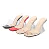 2025 summer new fish mouth women's cool slippers sexy wine glass heel high heels