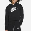 Nike Logo Print Hooded Long Sleeve Sweatshirt Kids sweatshirt Black DC7210-010