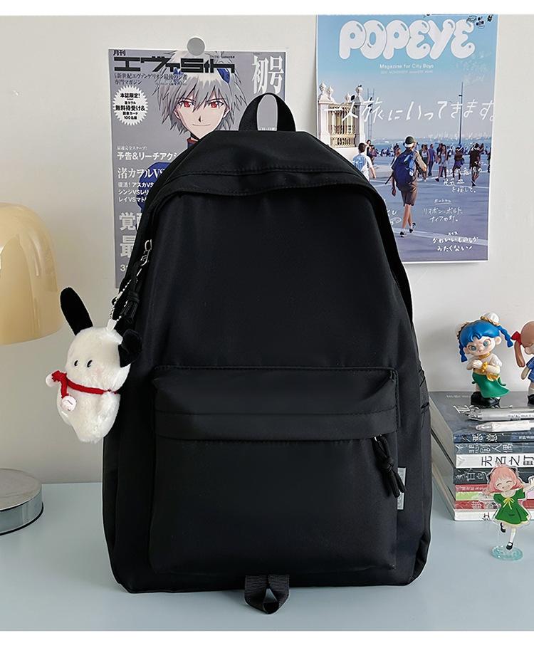 Schoolbag backpack simple high-value travel backpack female leisure Japanese junior high school bag high school student schoolbag male