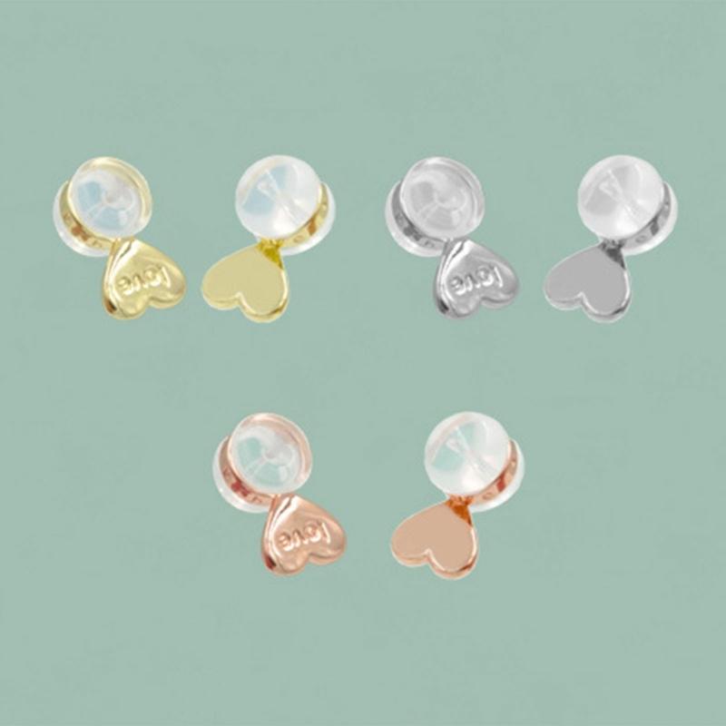Set of 20 Earlobe Supports Stylish Adjustable Earring Lifter Ear Accessory Charm Easy To Use Silicone Earring Lifters