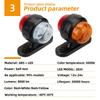 12V 24V LED Side Marker Lights Truck Front Rear Clearance Lights Outline Lamp Indicator Tail Light For Trailer Van Caravan