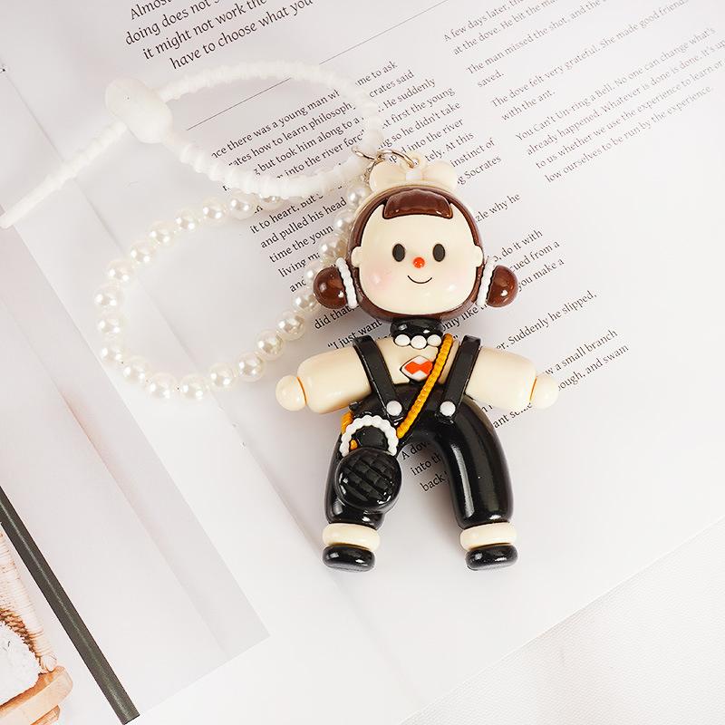 

Splits Girl Подвеска Duomei Подвеска для автомобиля Подвеска для сумки Высококачественный брелок Милый Креативный подарок Подвеска для сумки бежевый