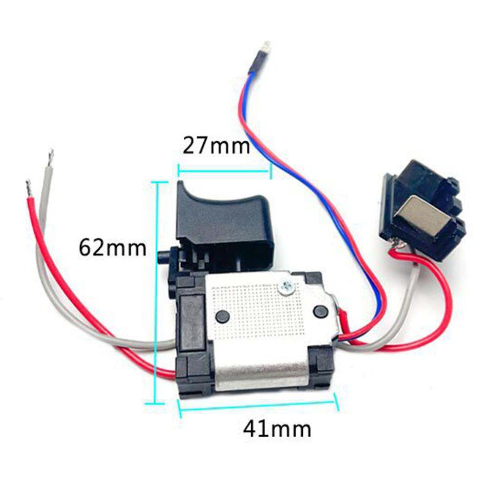 Cordless Electric Drill Trigger Switch with Speed Controller and Dustproof Push Button for Power Tools Replacement