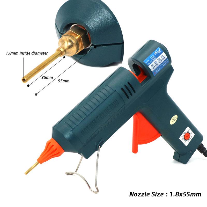 

Пістолет для термоплавкого клею Довга насадка 150 Вт Регульована температура для 11 мм клейового стрижня Професійний промисловий інструмент для ремонту своїми руками Клейовий пістолет 150W&AU