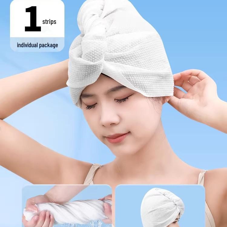 

Super Absorbent Disposable Hair Cap for Women - Thickened Towel Wrap for Travel Thickened